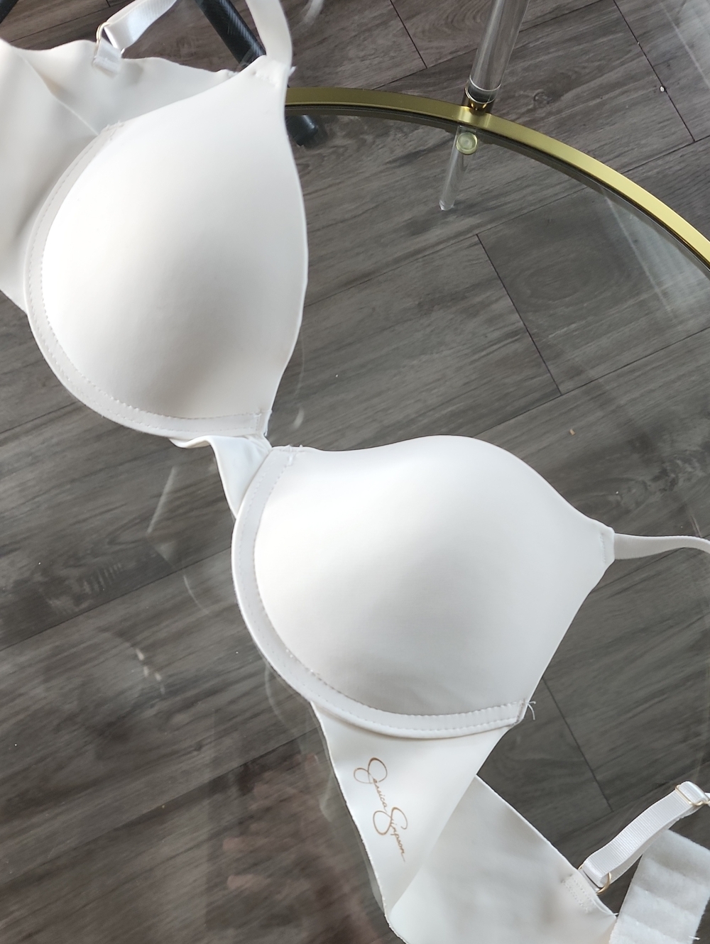 White Smooth T-Shirt Bra by Jessica Simpson